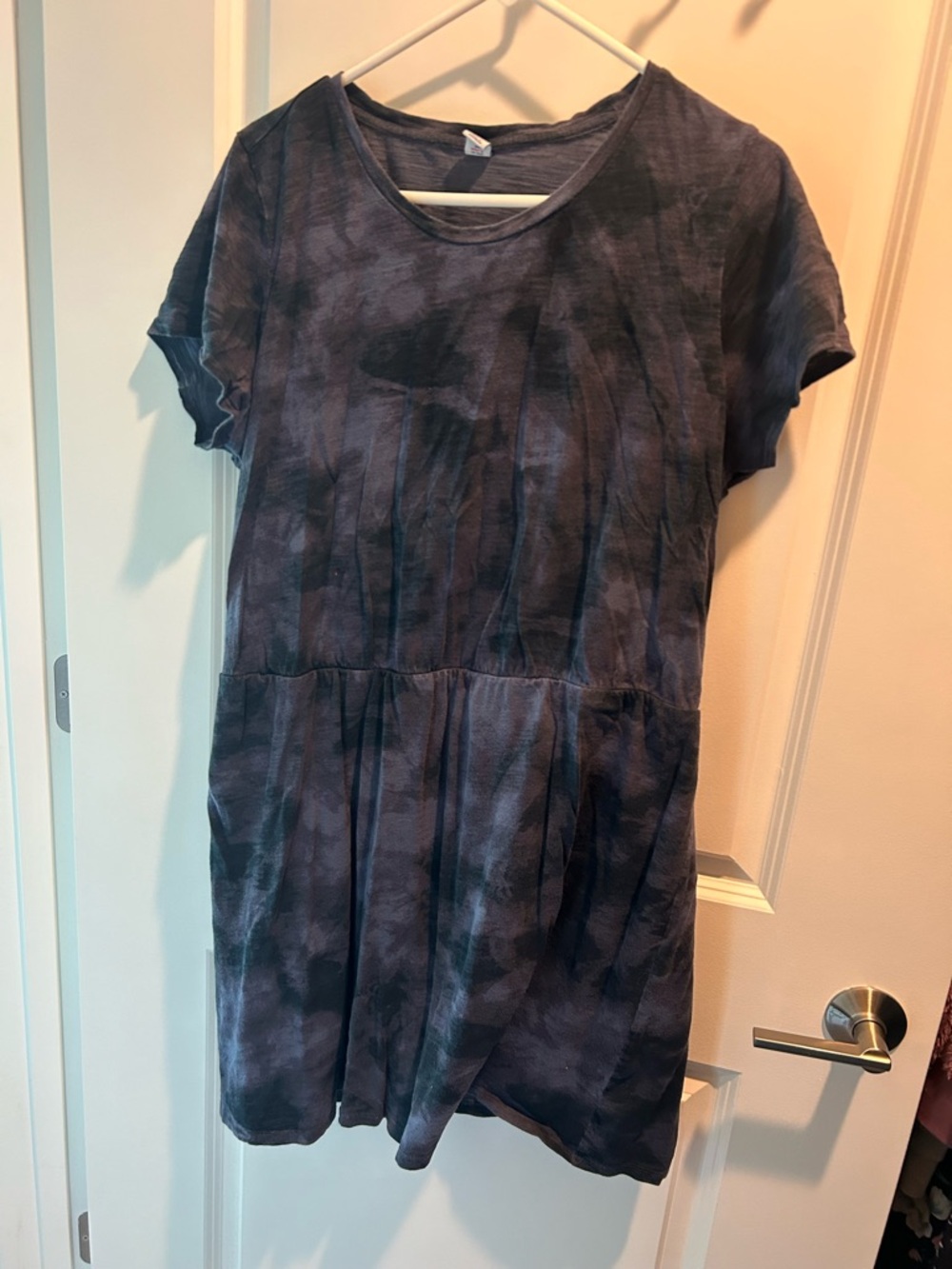 Old Navy Navy Tie-Dye Midi Dress